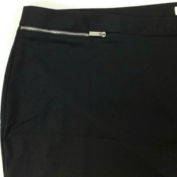 Calvin Klein Black Zip Pocket Stretch Tapered Leg Ankle Pants Womens Plus 24W - Picture 8 of 11